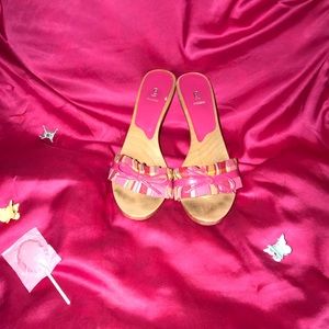 Vintage Bakers Pink Plaid Heels